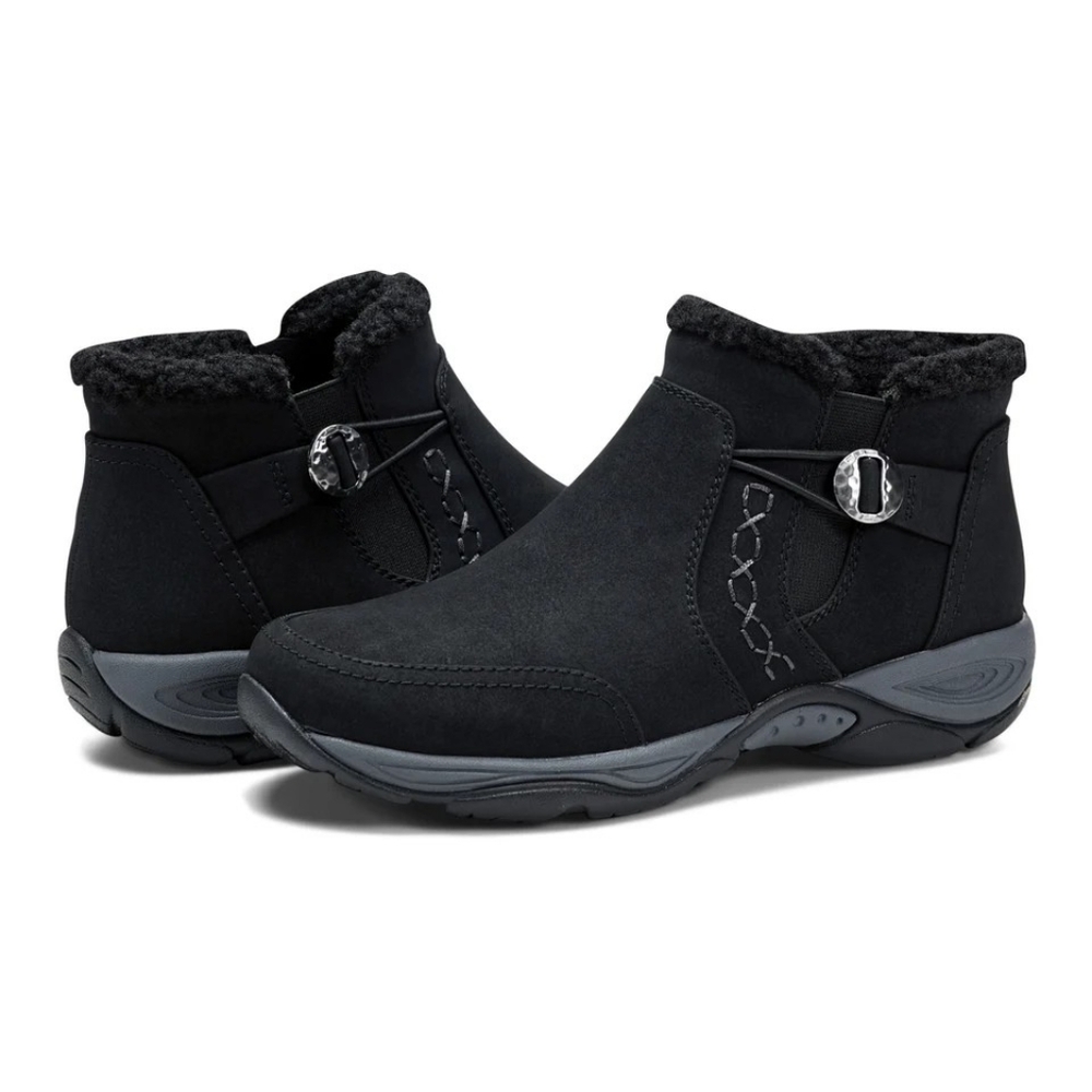 Easy Spirit Women's ERIQUE Button Strap Cozy Slip On Bootie